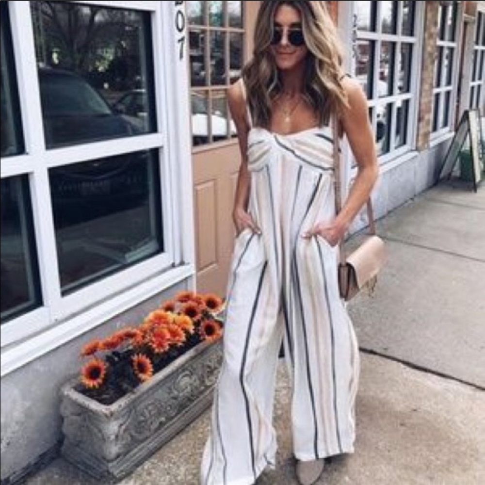 Free people Tanked pantsuit (bnwt)